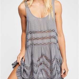 Free People Voile and Lace Trapeze Slip Dress